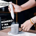 Mini Mixer Misturador de Bebidas 2 en 1 Portátil Negro Recarregável Ecomixshop