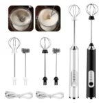 Misturador Mixer Portátil Hytalux Bebidas Bartender Regarregavel Usb Branco Preto