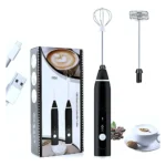 Misturador Bebidas Ovos Portátil Elétrico Bateria Mini Mixer JPBG