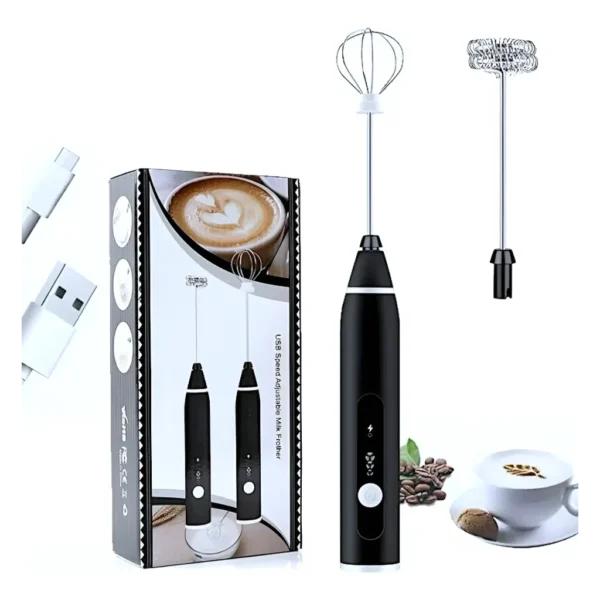 Misturador Bebidas Ovos Portátil Elétrico Bateria Mini Mixer JPBG