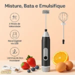 Misturador Mixer Bebidas/ovos Portátil Elétrico Bateria Mini Cor Preto Misturador De Café Elétrico Mini Mixer Para Café Misturador De Bebidas Mini Mixer Mackie Ferramentas