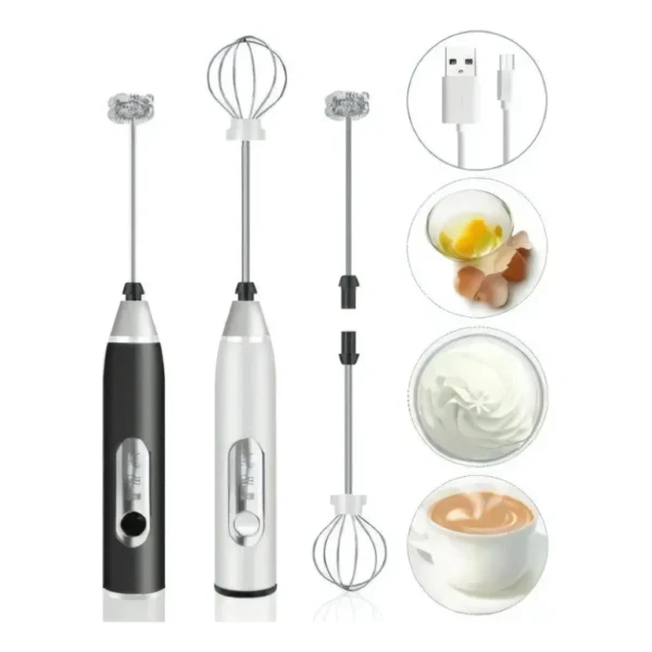 Misturador Mixer Bebidas/ovos Portátil Elétrico Bateria Mini Cor Preto Misturador De Café Elétrico Mini Mixer Para Café Misturador De Bebidas Mini Mixer Mackie Ferramentas