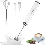 Mixer Misturador Bebidas Mini Portátil Recarregável Eletrico Cor Branco