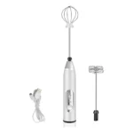 Mixer Misturador Bebidas Mini Portátil Recarregável Eletrico Cor Branco