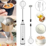 Mixer Misturador Bebidas Mini Portátil Recarregável Eletrico Cor Branco