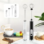 Misturador mixer portátil bebidas bartender regarregavel Usb Branco Preto