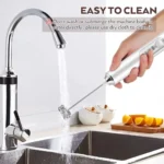 Misturador mixer portátil bebidas bartender regarregavel Usb Branco Preto