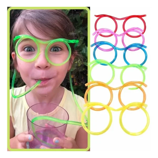 Óculos Canudo Lembrancinha Infantil Chaves 12 Un Envio 24h