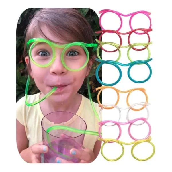 Óculos Canudo Lembrancinha P/ Festa Reutilizável Chaves C/20