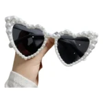 Óculos Com Pérola Coração Noiva Noivo Bride Casamento Festa