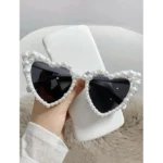 Óculos Com Pérola Coração Noiva Noivo Bride Casamento Festa