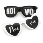 2 Óculos Festa Casamento Noiva Noivo Despedida Coração Casei