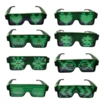 Óculos Led Luminoso Imagens Para Festas Baladas Eventos