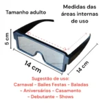 Óculos Led Luminoso Imagens Para Festas Baladas Eventos