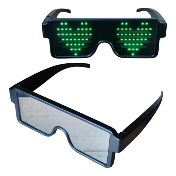 Óculos Led Luminoso Imagens Para Festas Baladas Eventos