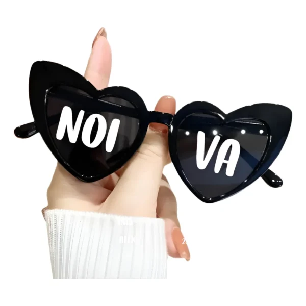 Óculos De Sol Noiva Coração Blogueira Casamento Retrô Festa