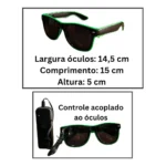 Oculos Led Neon Festa Balada Cosplay Rave Casamento