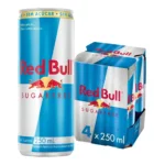 Pack de 4 latas Red Bull Energético, Sugar Free, Sem Açúcar, 250 ml cada