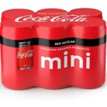 Pack Refrigerante sem Açúcar Coca-Cola Mini Lata 6 Unidades 220ml Cada