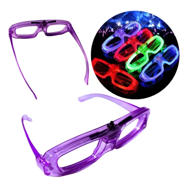 10 Óculos Led Neon Pisca Festas Balada Formatura Aniversario