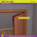 Painel Capa De Porta Natal Glitter Sublimado Para Decoração 0,85x2,10m Veste Fácil