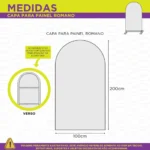 Painel De Festa Romano Natal Decoração Para Festa Natalina Em Tecido 1x2m