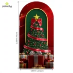 Painel De Festa Romano Natal Decoração Natalina Em Tecido C/elástico 1x2m