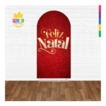 Painel De Festa Romano Natal 3d Decorativo Tecido 200x100cm