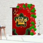 Painel Feliz Natal Alta Qualidade Retangular 1,5m X 2,20