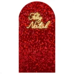 Painel Romano Natal Decoração De Festa Natalina Em Tecido Veste Fácil 1x2m