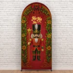 Painel Romano Decoração De Natal Festa Natalina Em Tecido C/elástico 1x2m