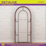 Painel Romano Decoração De Natal Festa Natalina Em Tecido C/elástico 1x2m