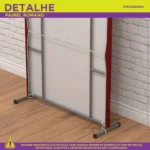 Painel Romano Decoração De Natal Festa Natalina Em Tecido C/elástico 1x2m