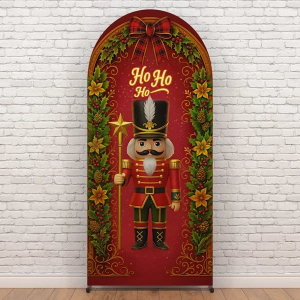 Painel Romano Decoração De Natal Festa Natalina Em Tecido C/elástico 1x2m