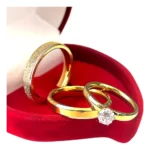 Par Aliança Namoro Compromisso Casamento 4mm + Caixinha Anel