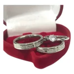 Par Alianças Namoro Compromisso Prata 4mm + Caixinha Anel