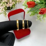 Par Alianças Casamento Noivado Banhada Ouro 18k + Solitário