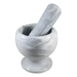 Pilao Pedra Marmore Socador Alho Macerar Tempero 13cm