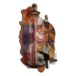 Pingometro De Parede Porta Cachaça Com Roleta Shot Divertida