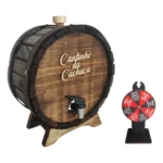 Pingometro Tonel De Pinga Barril Cachaça Roleta Doses