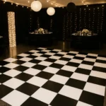 Pista De Dança Xadrez Lona + Fita Dupla-face 2x2,5 M