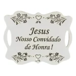 Placa Casamento Entrada De Igreja Noiva Jesus Nosso Convidad