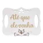 Placa De Casamento Lá Vem A Noiva Em Mdf