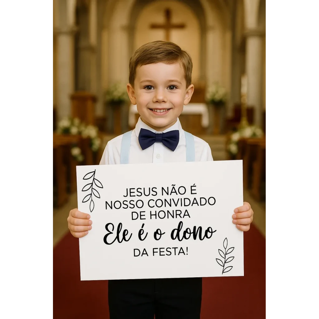 Placa De Casamento Entrada Jesus Convidado Dono Mdf 20x30 Placa De Casamento Entrada Jesus Convidado Dono Mdf 20x30
