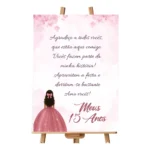 Placa Recepção Casamento Noivado Hall De Entrada Com Frase V