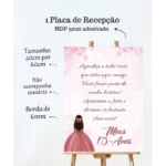 Placa Recepção Casamento Noivado Hall De Entrada Com Frase V