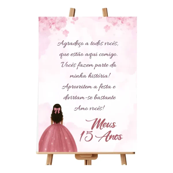 Placa Recepção Casamento Noivado Hall De Entrada Com Frase V