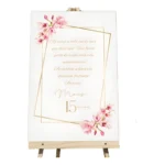 Placa Recepção Casamento Noivado Hall De Entrada Com Frase