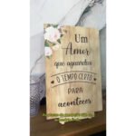 Placa Recepção Casamento Noivado Hall De Entrada Com Frase