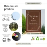 Placa Recepção Casamento Noivado Hall De Entrada Com Frase